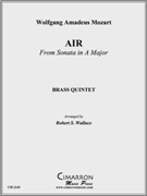 Air by Mozart Wolfgang Amadeus - Wallace Robert - for Brass Quintet