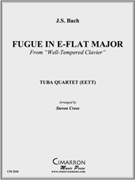 Fugue in E-flat Major by Bach Johann Sebastian - Cross Steven - for Tuba / Euphonium Quartet