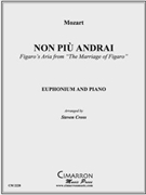Non più andrai by Mozart Wolfgang Amadeus - Cross Steven - for EuphoniumSolo