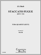 Staccato Fugue by Bach Johann Sebastian - Olt Timothy - for Tuba / Euphonium Quartet