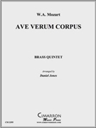 Ave Verum Corpus by Mozart Wolfgang Amadeus - Jones Daniel - for Brass Quintet