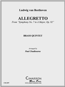 Allegretto by Beethoven Ludwig van - Chadbourne Paul - for Brass Quintet