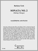 Sonata No. 2 by York Barbara for Sax. Solo