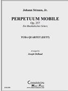 Perpetuum Mobile. Op. 257 by Strauss Johann - DeRaad Joseph - for Tuba / Euphonium Quartet
