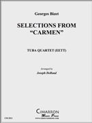 Selections from "Carmen" by Bizet Georges - DeRaad Joseph - for Tuba / Euphonium Quartet