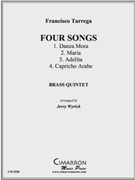 Four Songs by Tarrega Francisco - Wyrick Jerry - for Brass Quintet