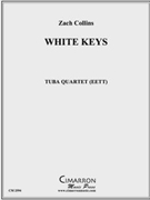 White Keys by Collins Zach for Tuba / Euphonium Quartet