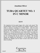 Tuba Quartet No. 1 in c minor by Oliver Jonathan for Tuba / Euphonium Quartet