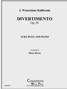 Divertimento by Kalliwoda Johann Wenzel - Howey Henry - for Tuba Duet