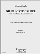 Oh Di Sorte Crudel by Carafa Michele - Lewis Steve - for Mixed Ens.