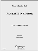 Fantasie in C Major by Bach Johann Sebastian - Hosmer Chris - for Tuba / Euphonium Quartet