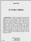 15 Tuba Trios by Paff John for Tuba Trio