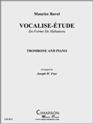 Vocalise-Etude by Ravel Maurice - Frye Joseph - for Tbn. Solo