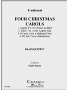 Four Christmas Carols by Traditional - Chauvin Paul - for Brass Quintet