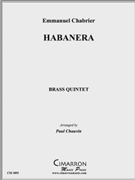 Habanera by Chabrier Emmanuel - Chauvin Paul - for Brass Quintet