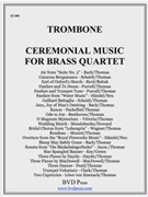 Ceremonial Music For Brass Quartet by Various - Thomas David - for Trombone