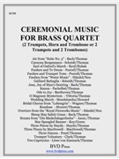 Ceremonial Music for Brass Quartet by Various - Thomas and Neu - for Brass Quartet