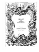 Minuet from "Impromptu Op. 142 #2" by Schubert Franz - McCoy Marvin - for Horn Quartet