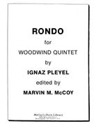 Rondo by Pleyel Ignaz Joseph - McCoy Marvin - for WWind Quintet