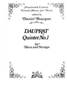Quintet No. 1 by Dauprat Louis Francois - Bourgue Daniel - for Mixed Ens.