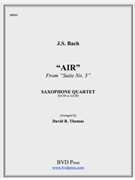 Air On The G String by Bach Johann Sebastian - Thomas David - for Saxophone Quartet