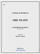 Ode To Joy by Beethoven Ludwig van - Thomas David - for Saxophone Quartet