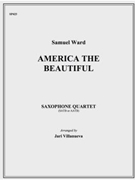 America The Beautiful by Ward - Villanueva J - for Saxophone Quartet