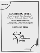 Goldberg Suite by Bach Johann Sebastian - Frackenpohl Arthur - for Mixed Ens.