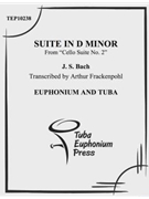 Suite in D minor by Bach Johann Sebastian - Frackenpohl Arthur - for Duet