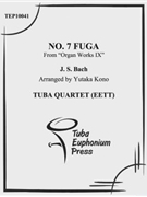Fuga from Organ Works IX by Bach Johann Sebastian - Kono Yutaka - for Tuba / Euphonium Quartet