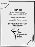 Rondo by Beethoven Ludwig van - Madeson Robert - for EuphoniumSolo