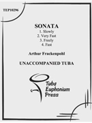 Sonata by Frackenpohl Arthur for Tuba Solo