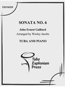 Sonata No. 6 by Jacobs Wesley - Galliard Ernest - for Tuba Solo