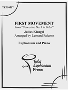 Concertino No. 1 in Bb Major First Movement by Klengel Julius - Falcone Leonard - for Euphonium and Piano