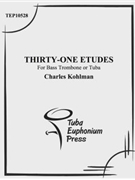 Thirty-One Etudes by Kohlman Charles for Methods