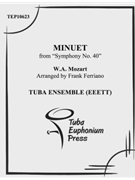 Minuet by Mozart Wolfgang Amadeus - Ferriano Frank - for Tuba Ens.