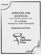 Andante and Alleluja by Mozart Wolfgang Amadeus - Frackenpohl Arthur - for EuphoniumSolo