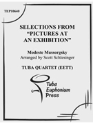 Pictures at an Exhibition by Mussorgsky Modest - Schlesinger Scott - for Tuba / Euphonium Quartet