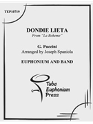 Dondie Lieta by Puccini Giacomo - Spaniola Joseph - for EuphoniumSolo