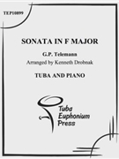 Sonata in F Major by Telemann Georg Philipp - Drobnak Kenneth - for Tuba Solo