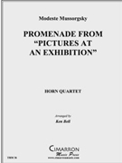 Promenade from "Pictures at an Exhibition" by Mussorgsky Modest - Bell Ken - for Horn Quartet