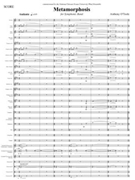 metamorphosis score only by O'Toole Anthony for