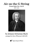 Air on the G String from Suite #3 in D BWV 1068 by Bach Johann Sebastian - Winstead Steve - for Flute Quartet