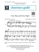 Forty Days And Forty Nights by Mayo and Adams for Unison/2-Part
