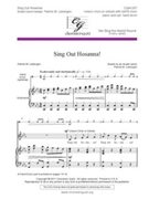 Sing Out Hosanna by Liebergen Patrick M for SATB