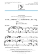 Look All Around Us Then Join The Glad So by Hopson Hal H for Unison/2-Part