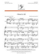 Christ Is All by Perry Dave and Jean for Unison/2-Part