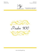 Psalm 100 by Potter Kenney for 2-Part