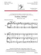 Exulate Jubilate by Kemp Helen for SATB/Uni p