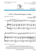 O For a Thousand Tongues to Sing by - Patterson Mark - for SAB and Piano